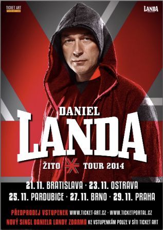 Daniel Landa - ŽITO TOUR 2014 Daniel Landa - plakát